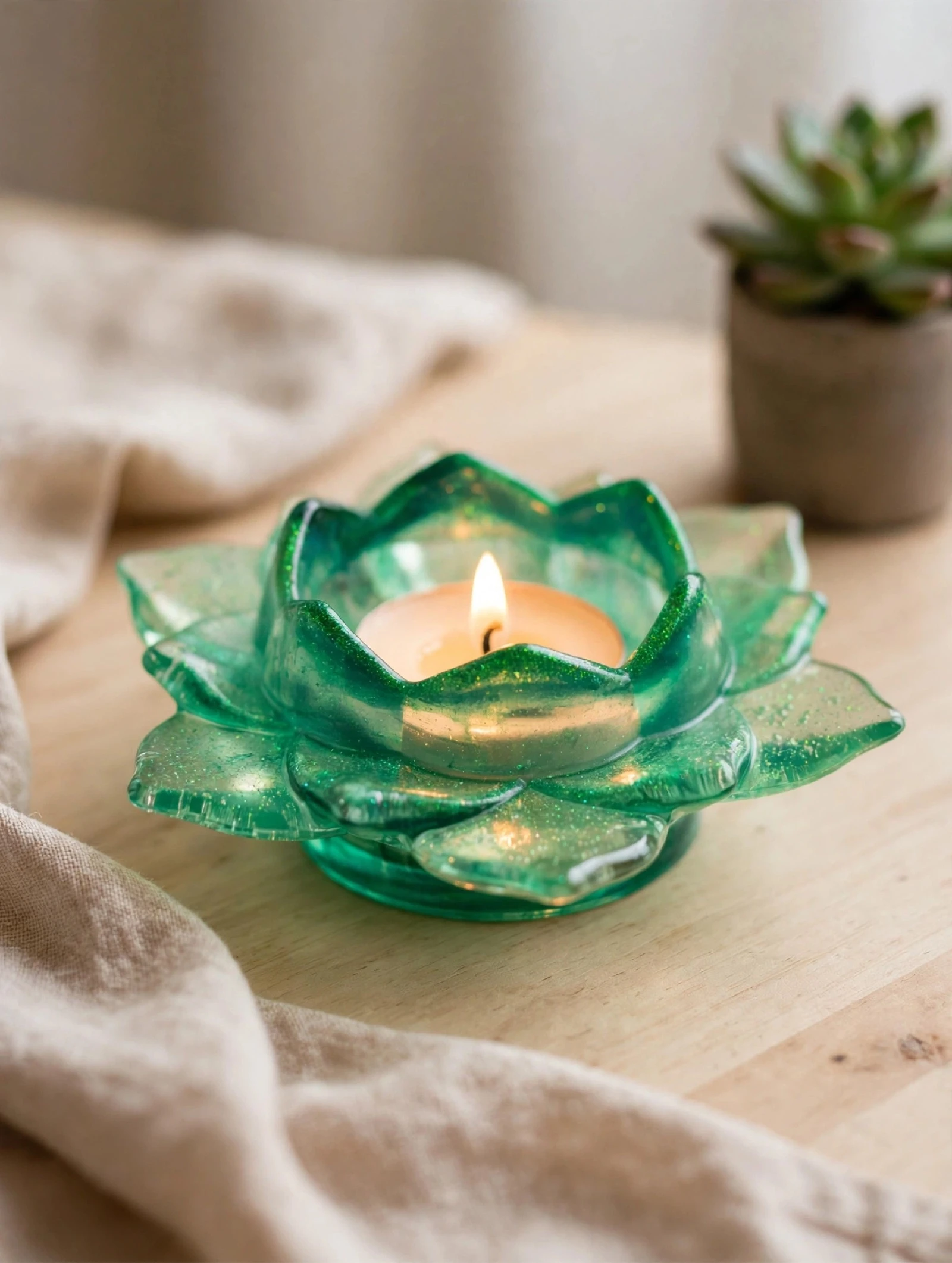 Bougeoir fleur de lotus 